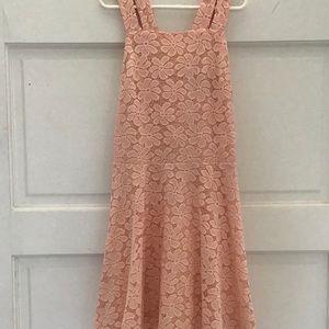 Peach lace dress!